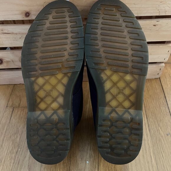 Dr. Martens Size 9 Blue Daytona Twill Canvas Lace-Up Chukka Ankle Desert Boots - Picture 9 of 16
